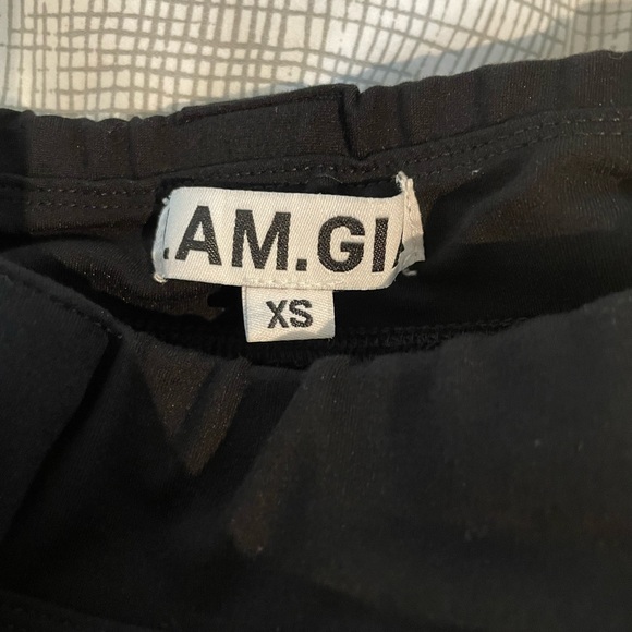 I AM GIA Astrid sporty y2K flare track pants black/red stripe xs FINAL PRICE - Picture 4 of 7